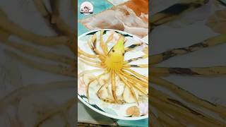 Banana Decoration  Plating Design  Family Kitchen ytshortsshorts shortsvideo familykitchen [upl. by Orson]