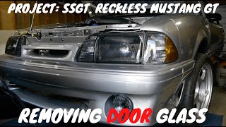 Ssgt Reckless Ford Mustang GT Door Glass Removal by Folleh Shar Tamba [upl. by Niltac]