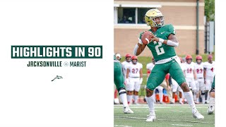 Football in 90 Jacksonville vs Marist  November 16 2019 [upl. by Garin]