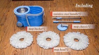 Masthome® mop bucket with wringer set  HGCTSM50025MH [upl. by Ellerad629]