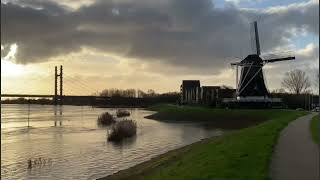 Hoog water rondom Kampen op Tweede Kerstdag [upl. by Botti]