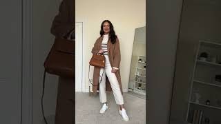 10 WAYS TO STYLE A CAMEL COAT 2022 shorts [upl. by Ylam]