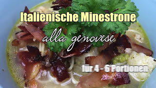 Leckere Minestrone  Italienische Gemüsesuppe  Rezept [upl. by Flanders237]