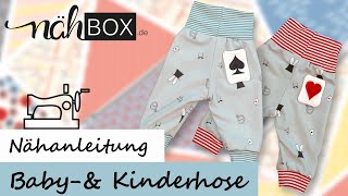 Babyamp Kleinkindhose ganz einfach selbst nähen  Kostenlose Nähvideoanleitung von Nähboxde [upl. by Dobson]