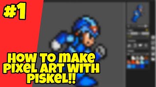 How to make pixel art with piskel tutorial [upl. by Bocyaj757]