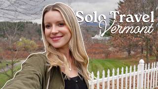 SOLO VERMONT VLOG explore Stowe and Woodstock with me  apple cider maple tasting farms shopping [upl. by Edgar]