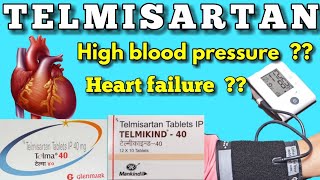 Telmisartan tablets 40 mg in hindi  Telma 40 tablet uses in hindi  telmikind 40 tablet uses [upl. by Aelyk]