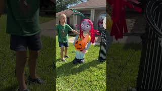 Jack and Sally inflatables thenightmarebeforechristmas jackskellington halloween youtubecreator [upl. by Kitarp]