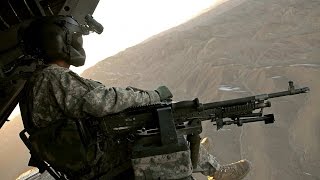 Afghanistan War Heavy Firefight Helicopter Door Gunners Hunt amp Shoot  Combat Footage HD [upl. by Aiken]