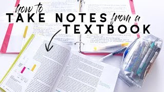 How To Take Notes From a Textbook  Reese Regan [upl. by Thorr]