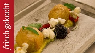 Gebackene Milchreisknödel mit Mais und Beeren Alexander Fankhauser [upl. by Deborath]