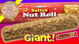 Giant 2 LB Pearsons Salted Nut Roll  Im A Huge Nut Roll Fan [upl. by Lash]