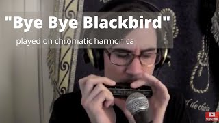 Bye Bye Blackbird  Jazz Chromatic Harmonica Suzuki G48W [upl. by Conte]