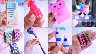 11 DIY School Supplies Idea  Paper Craft  School Craft  Miniature Craft idea  DIY papercraft [upl. by Kieran]