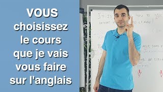 Vous choisissez le cours que je vais vous faire [upl. by Aysab272]