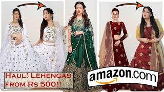 Ready to Wear Lehengas Try on Haul ❤️ Isha Vinod Jain [upl. by Thorr]