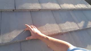 Where to step on a concrete tile roof [upl. by Sletten]