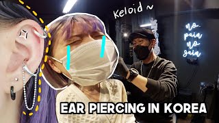 Risking my keloid for ear piercing Hyeri was here october bullet journal  vegan market  Q2HAN [upl. by Remmer697]