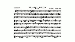 Colonel Bogey March by Kenneth J Alford  side drum [upl. by Clippard]