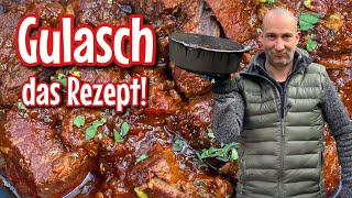 Gulasch  das Rezept  Westmünsterland BBQ [upl. by Hayikat293]