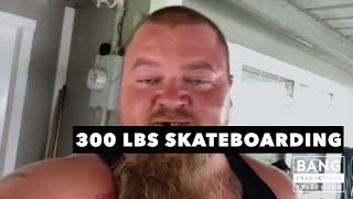 CATFISH COOLEY 300 LBS SKATEBOARDING  COMEDY FUNNY LAUGH [upl. by Livingstone398]