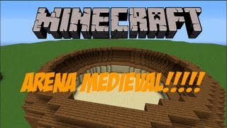 MinecraftComo fazer uma Arena medievalPARTE 1 [upl. by Aneladgam]