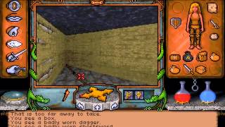 Lets Play Ultima Underworld 05 Exploring the First Level [upl. by Annazor]