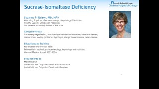 SucraseIsomaltase Deficiency Lurie Childrens Dr Suzanne Nelson [upl. by Eignav]