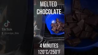 Air Fryer Melted Chocolate🍫 shorts [upl. by Champ174]