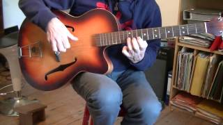 vintage guitars Hopf acoustic jazz sixties [upl. by Cahan888]