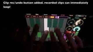 Livecontrol 125  livecontrol  ipad  ableton 9  touchOSC [upl. by Yevol]