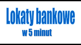 Lokaty bankowe procent składany w 5 minut [upl. by Alemrac]