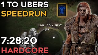 quot58 IS NOT 0quot  LEVEL 1 TO UBERS HARDCORE DRUID SPEEDRUN  72820  DIABLO 2 RESURRECTED [upl. by Aiduan]