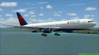 Delta Air Lines 767 landing in Hawaii HNL [upl. by Paolo]