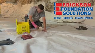 Encapsulating and Waterproofing a Dirt Floor Crawl Space [upl. by Lennad958]