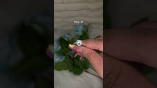 Do you see his birth month ❤️ ring jewelry giftsforher engagementring birthmonth fyp gold [upl. by Amada]