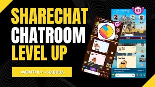 Sharechat free chatroom level up 2024  Sharechat se paise kaise kamaye  Free coins kaise milega [upl. by Kiraa]