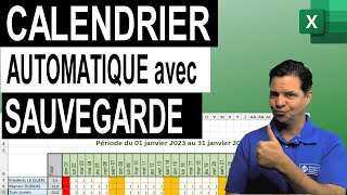 Calendrier Automatique Avec Enregistrement des données [upl. by Garrard908]