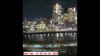 Wednesday November 13 634 AM  Calgary fireball [upl. by Redyr604]