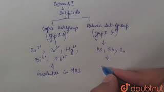 Copper subgroup ppt and arsenic salt group ppt are sepeated using a   12  QUALITATI [upl. by Ramin135]