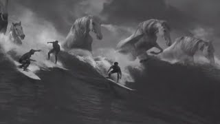 Guinness TV Commercial  Horses in Waves Surfer  Tick followed Tock followed  90s UK TV ADVERT [upl. by Namus]