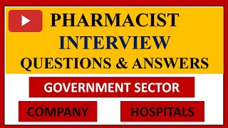 Pharmacy interview questions and answers [upl. by Capone]