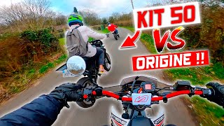 LE DUEL KIT 50cc VS 50cc ORIGINE  🔥 surpris du résultat [upl. by Ahsoj]