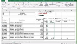 KBM AP1 Sommer 2016 Aufgabe 1 [upl. by Saloma]