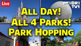 🔴Live ALL DAY  ALL 4 Parks  Park Hopping  Part 2  Walt Disney World Live Stream  72323 [upl. by Aiker]