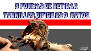 3 FORMAS FACILES DE RETIRAR TORNILLOS DIFICILES BARRIDOS O ROTOS [upl. by Lucilla43]