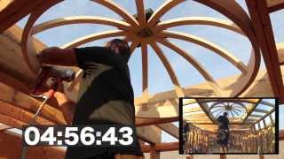 Dome Ceiling Construction in 4 minutes and 58 seconds Universal Dome Kit [upl. by Etirugram]