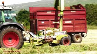 Silage 22  Claas 75 Trailed Forage Harvester and On The Pit with Valtra [upl. by Bucky365]