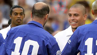 When Ronaldo amp Ronaldinho Faced Zidane amp Henry For The First Time Wearing Kits From 100 Years Ago [upl. by Ahsekam38]