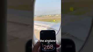 Plane speed display compared with the iphone speed app  Swiss flight Zürich to Madrid [upl. by Aissila984]